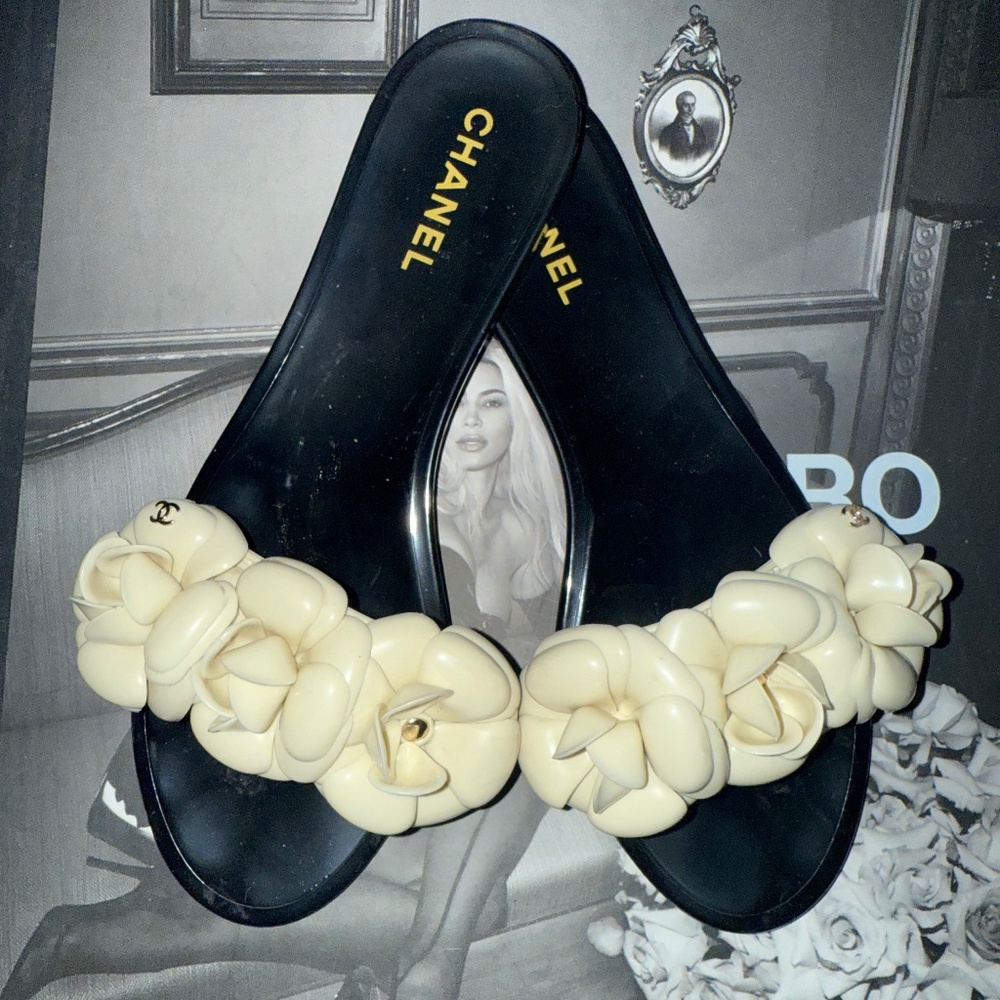 Chanel Camelia Flower sandals